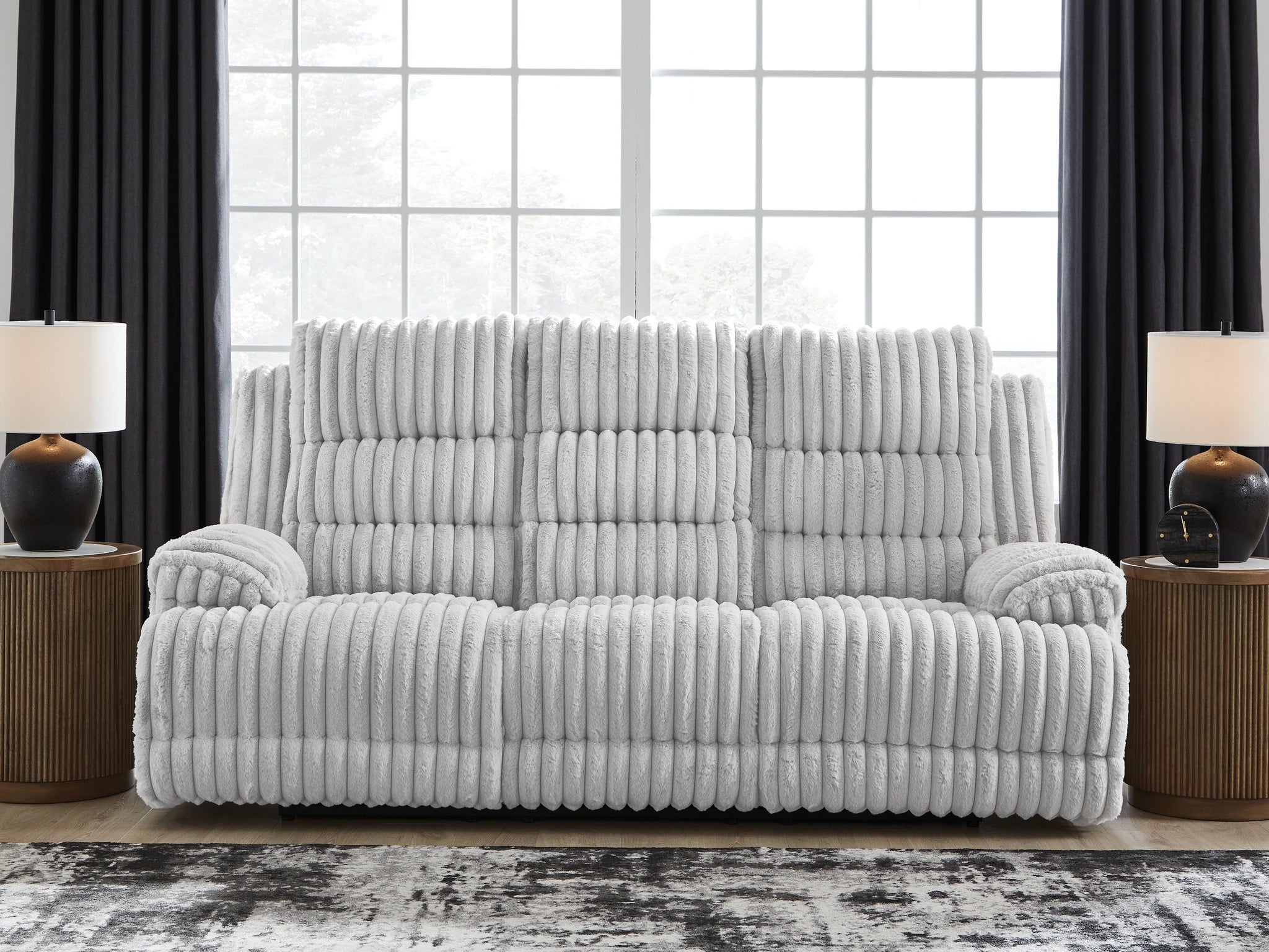 Rhines Falls Power Reclining Sofa with Drop Down Table