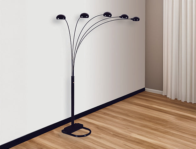 Peacock Shade Floor Lamp