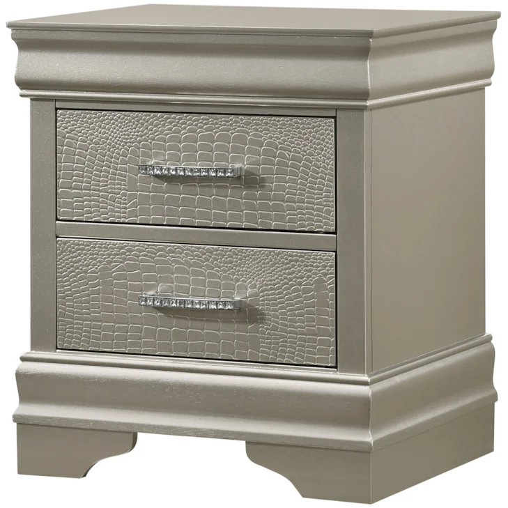 AMALIA Nightstand Champagne