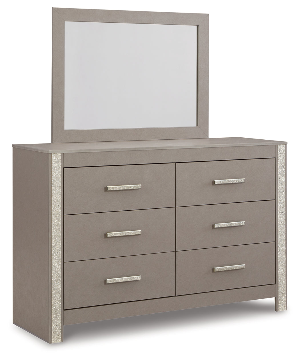 Surancha Queen Poster Bed, Dresser, Mirror, Chest and 2 Nightstands