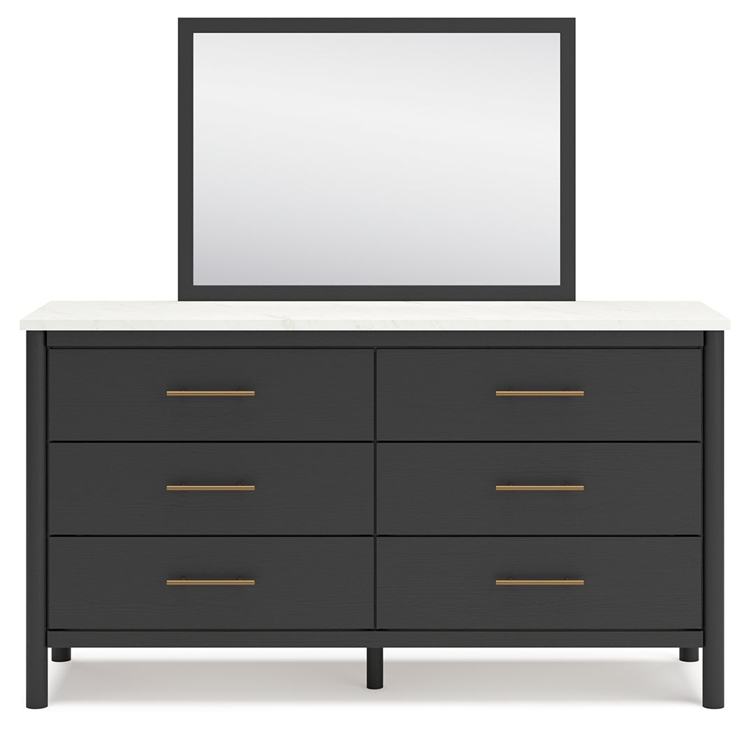 Cadmori King Panel Bed, Dresser, Mirror and Nightstand