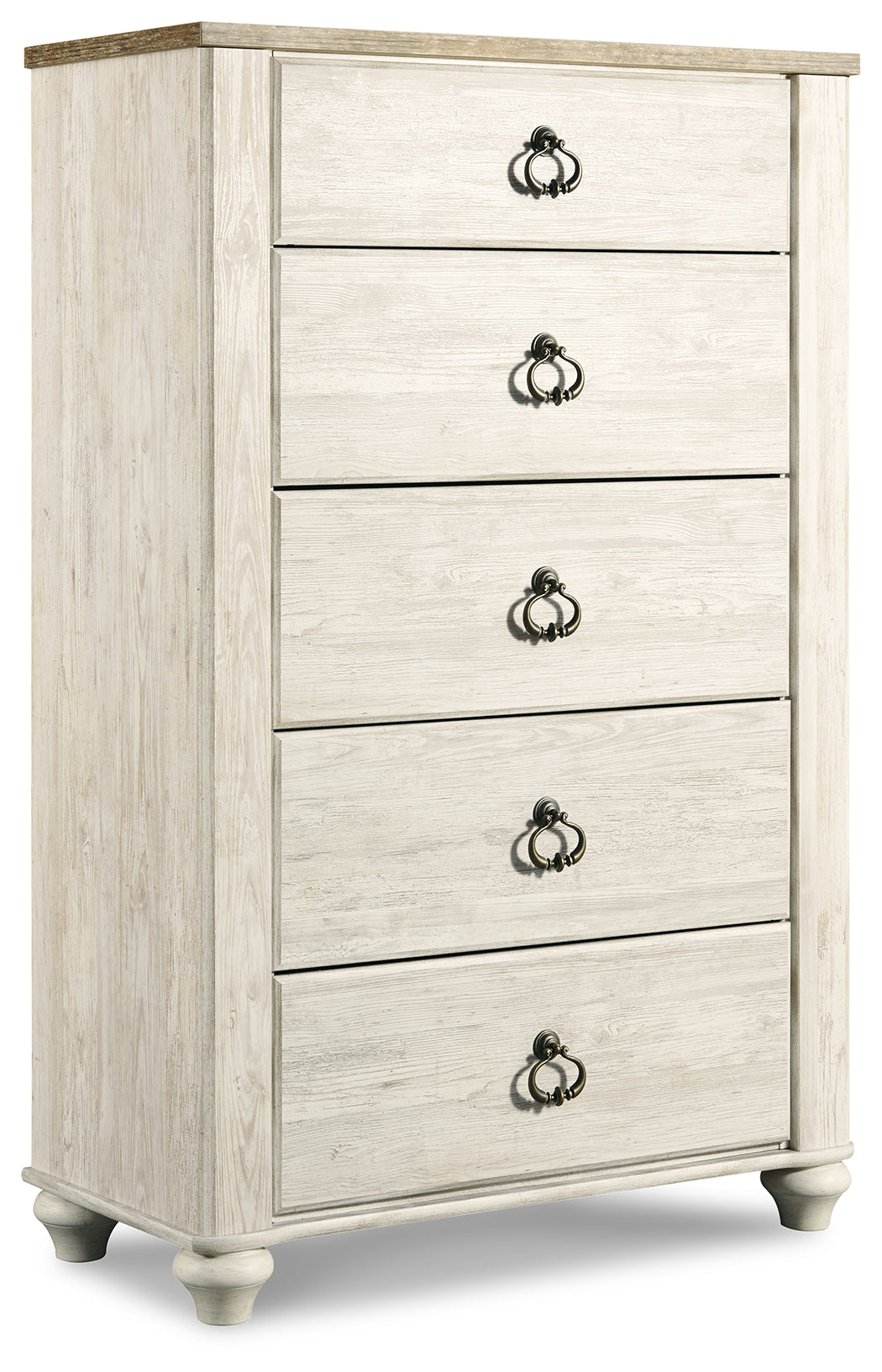 Willowton King Sleigh Bed, Dresser, Mirror, Chest and Nightstand