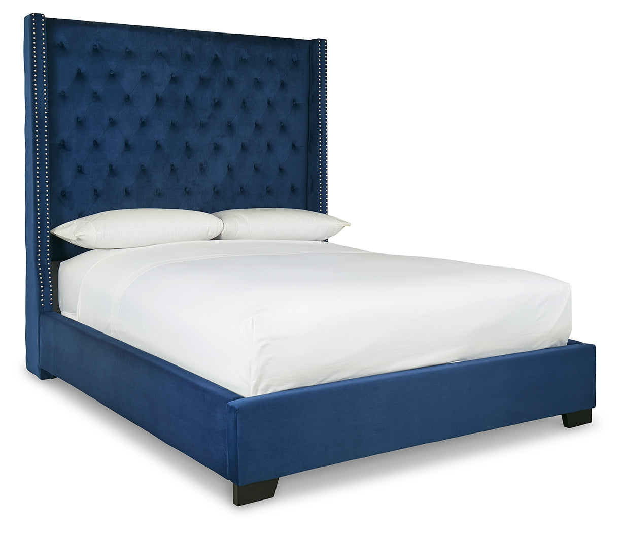 Coralayne Queen Upholstered Bed, Dresser, Mirror and 2 Nightstands