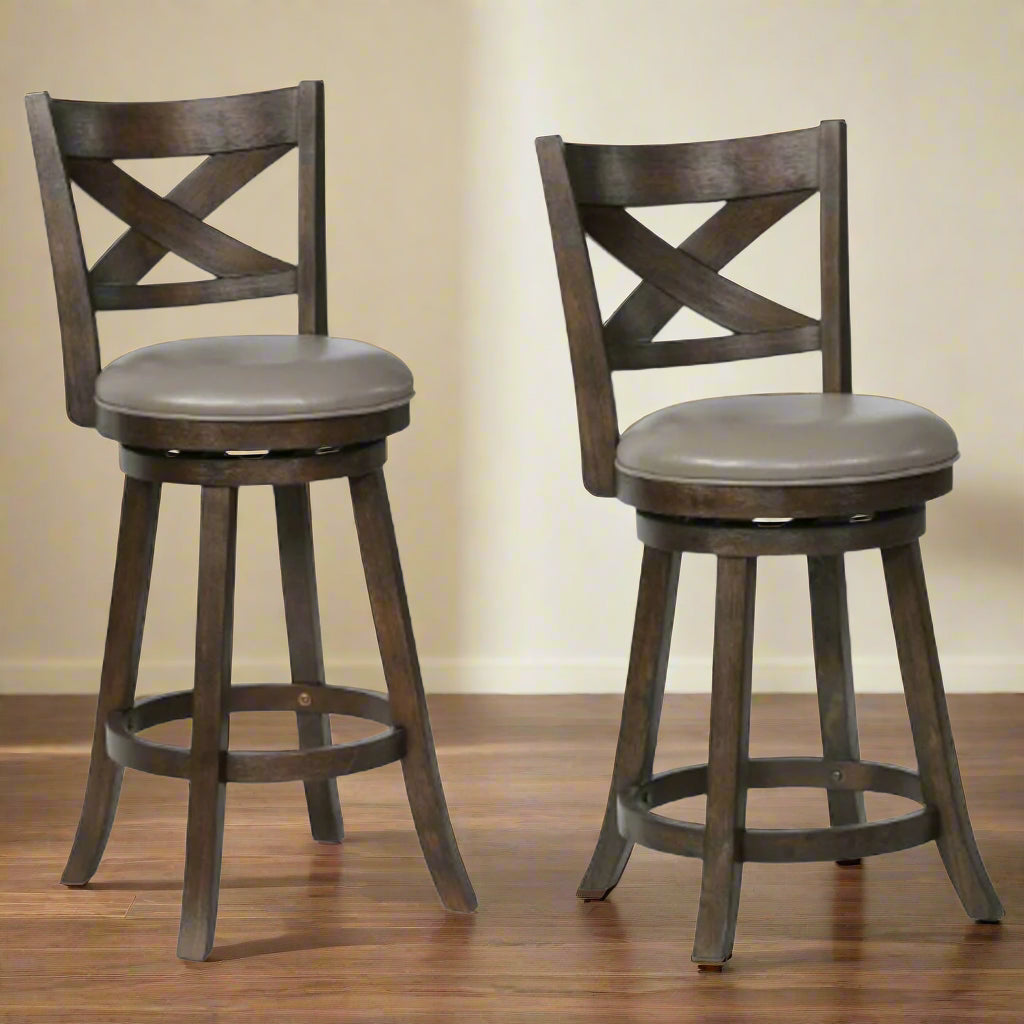 KIPPER Swivel Pub Stool Grey