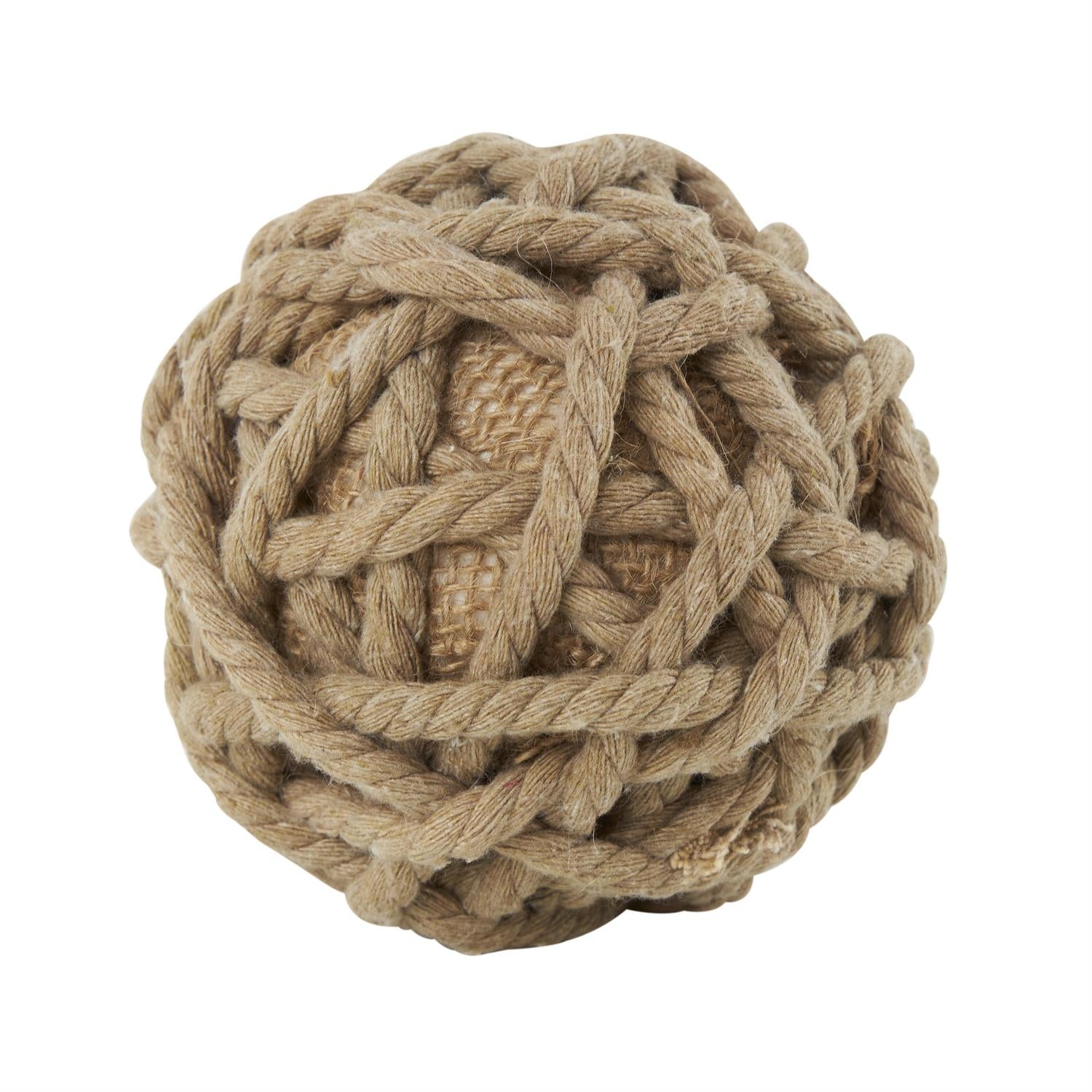 Jute Rope Handmade Decorative Orbs Set of 2