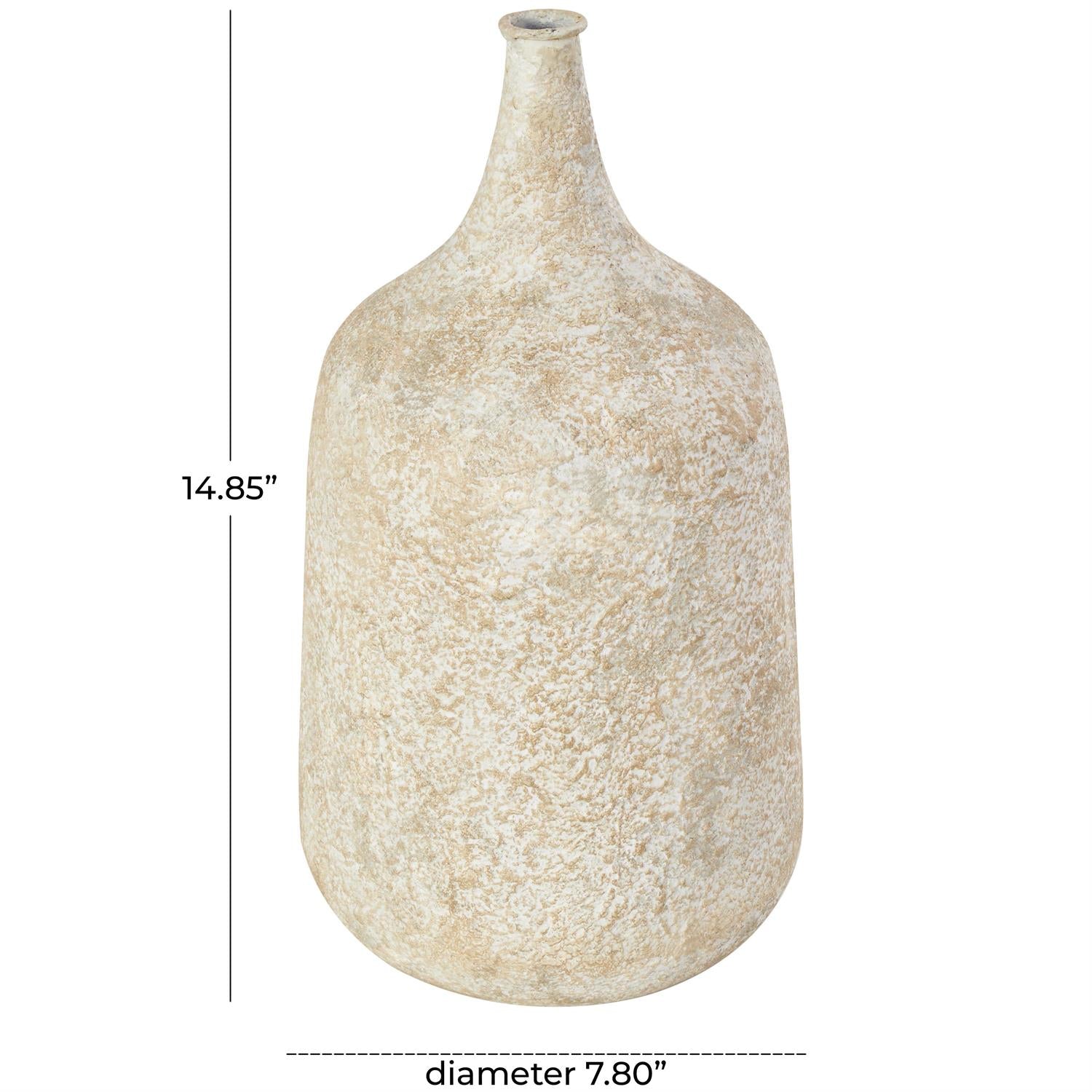 Metal Handmade Distressed Decorative Vase