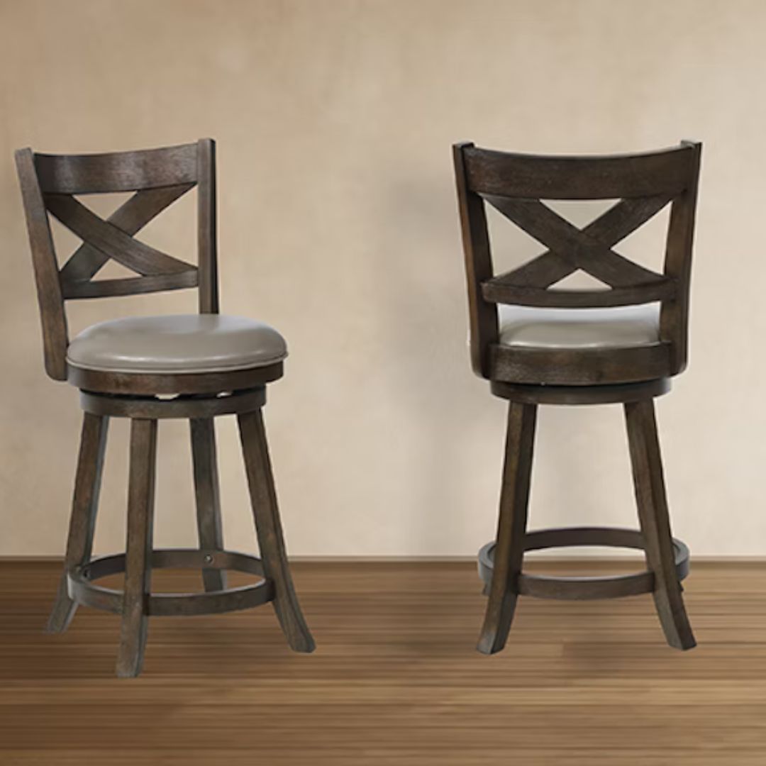 KIPPER Swivel Pub Stool Grey