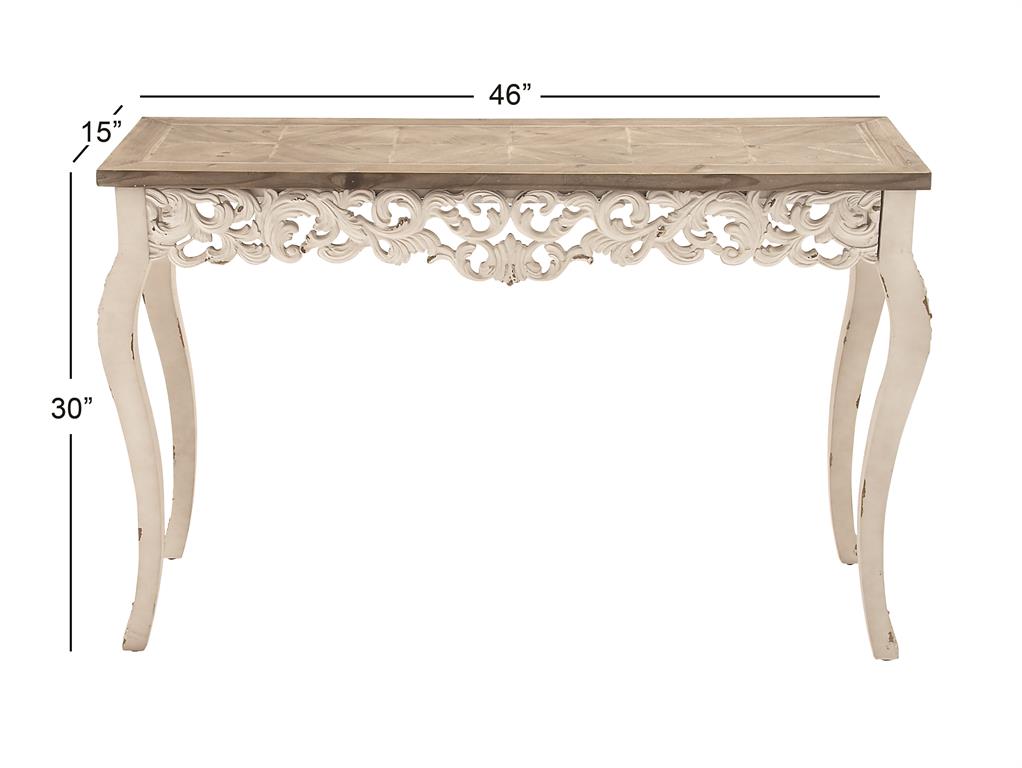 Rustic Scroll Console